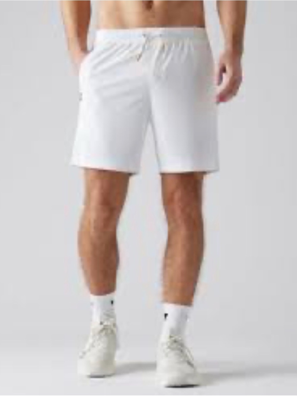 RHONE Men's White Athletic Performance Shorts